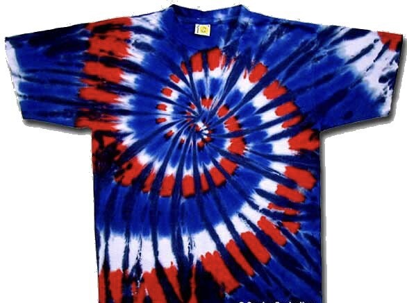 Red White and Blue tie dye shirt USA tie dye American tie dye shirt – All Sizes