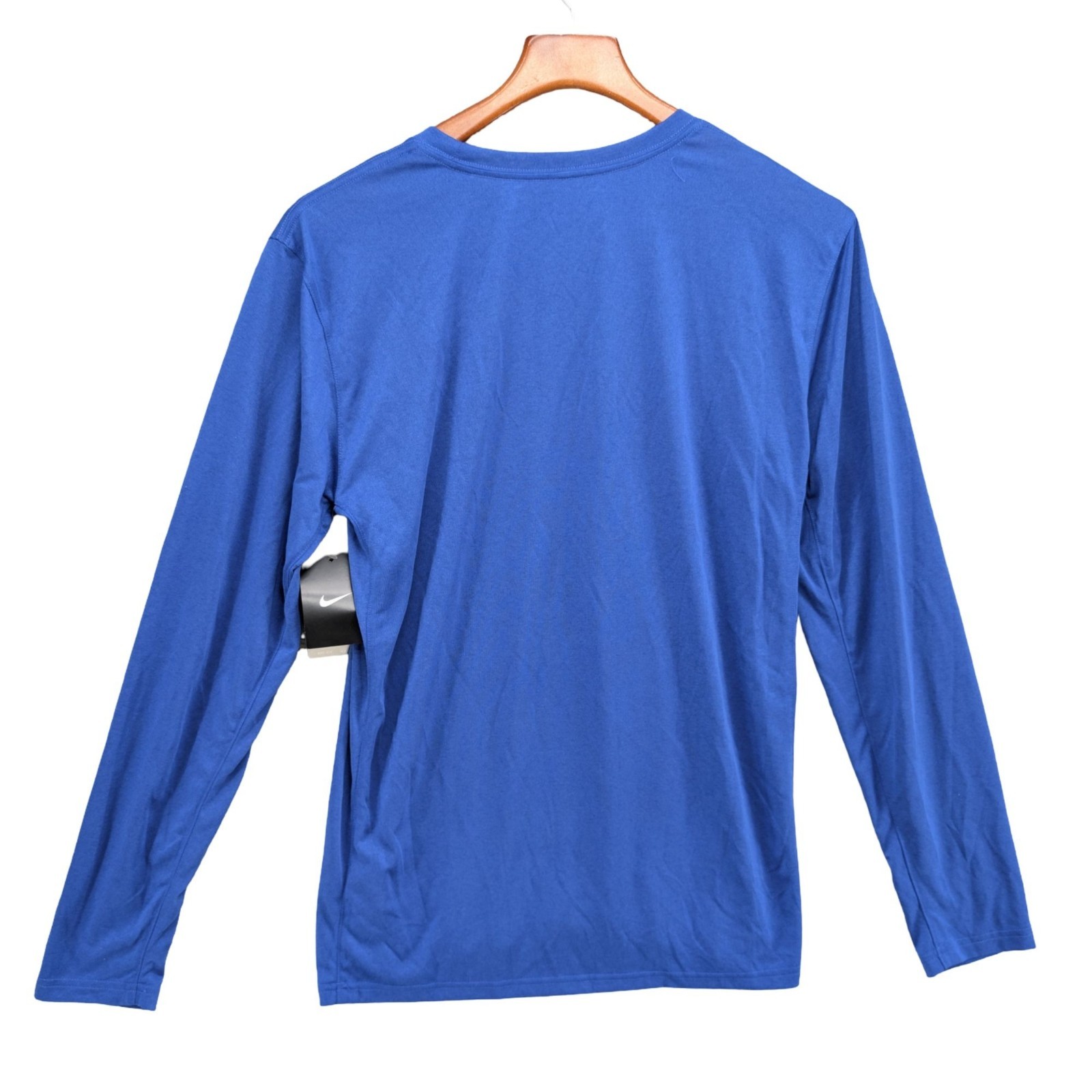 Nike Legend 2.0 T Shirt Mens Blue Long Sleeve Dri Fit Crewneck Pullover Tee Sz M