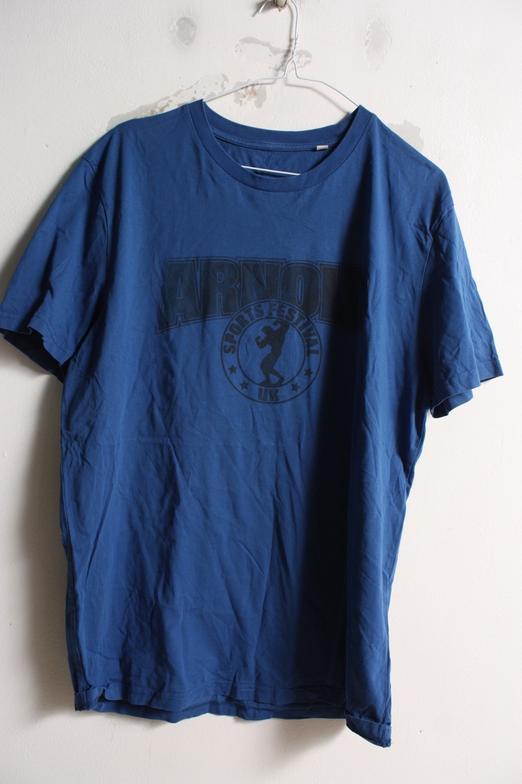 Arnold Classic Mens Sports T-Shirt Blue – Size XL (e49)