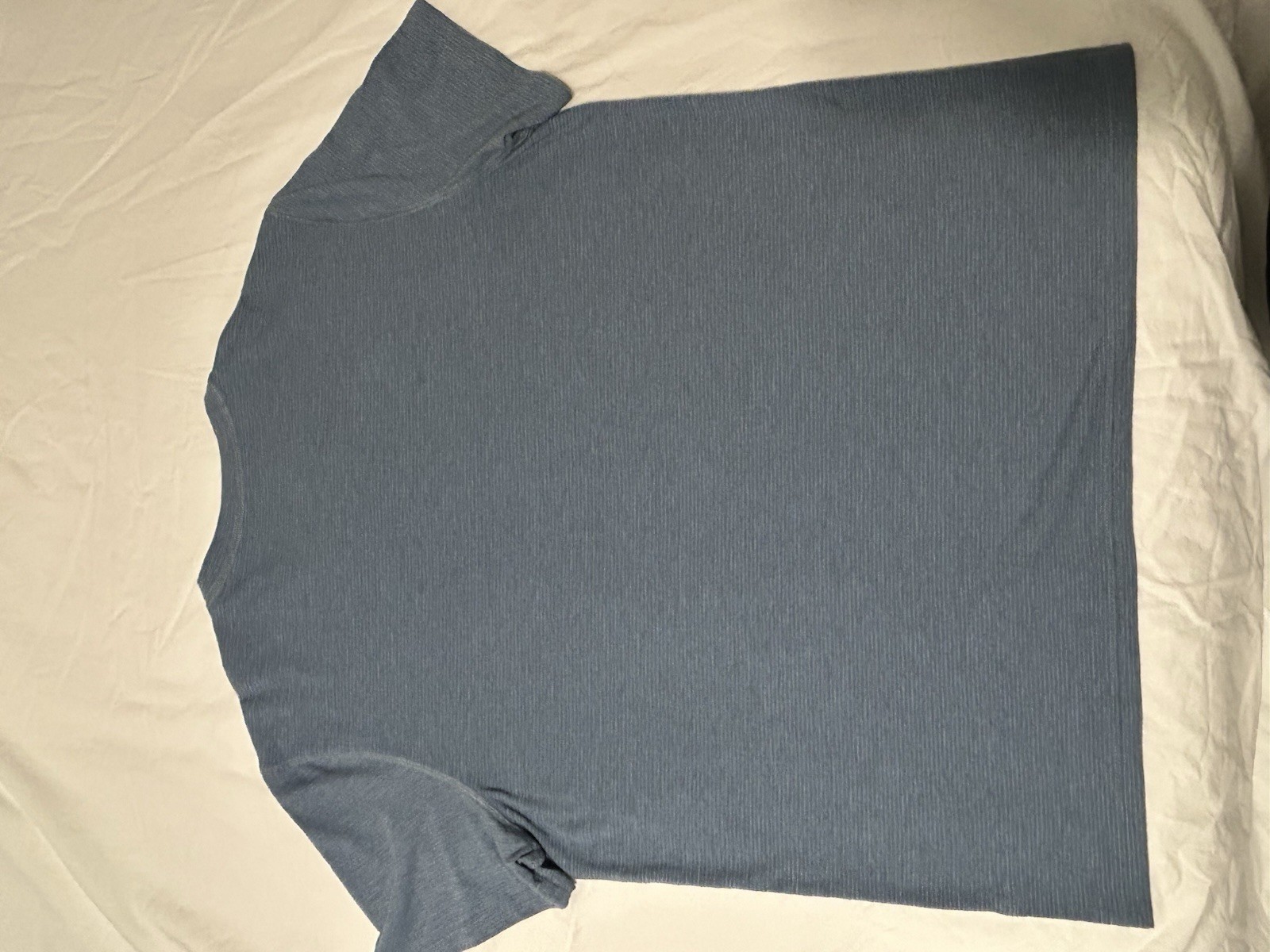 Sonoma Men’s XL Blue Striped Henley T-Shirt Short Sleeve 3-Button Knit