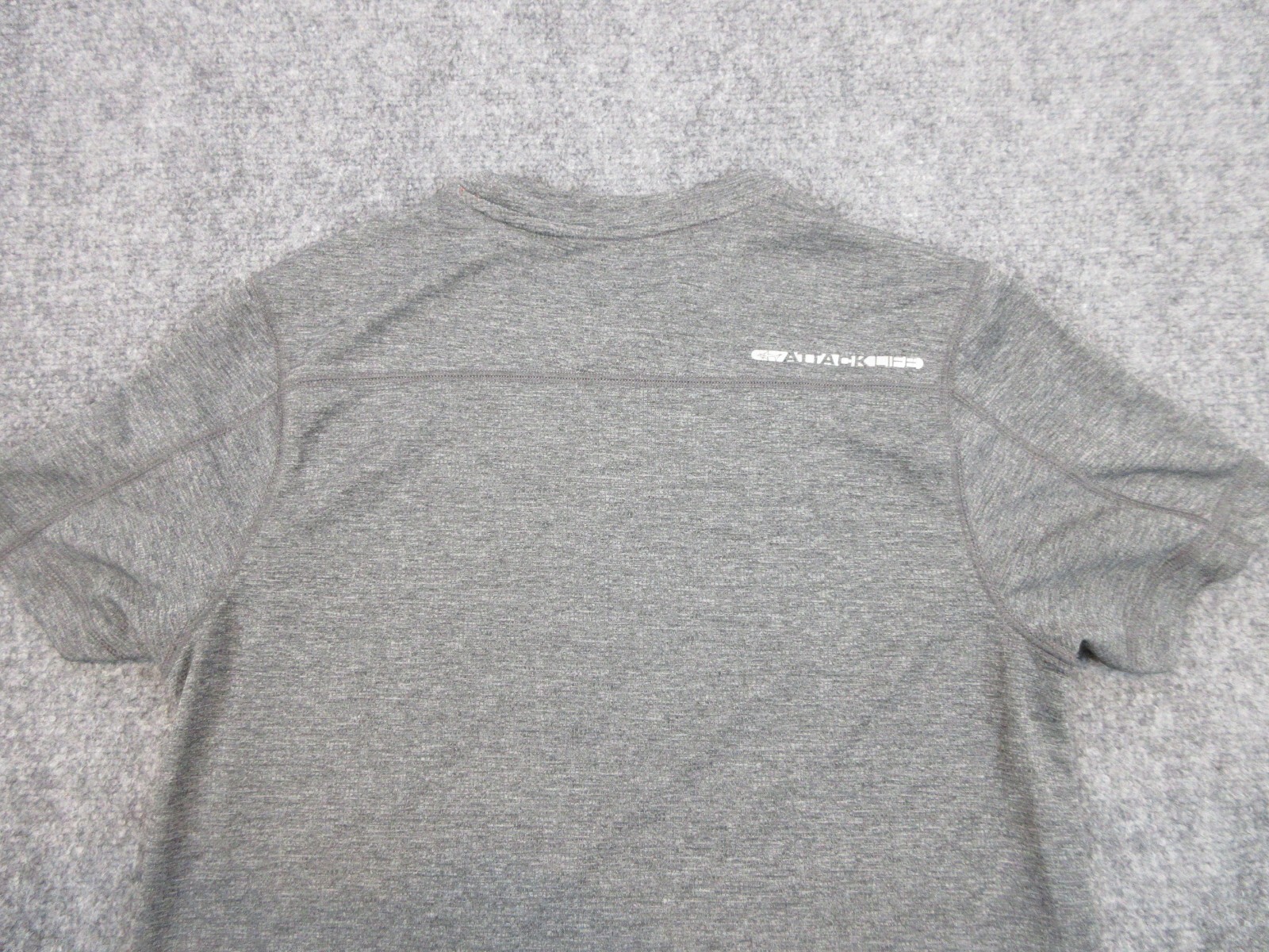 Greg Norman Shirt Mens Adult Small Gray Shark Logo Outdoors Golf Lightweight
