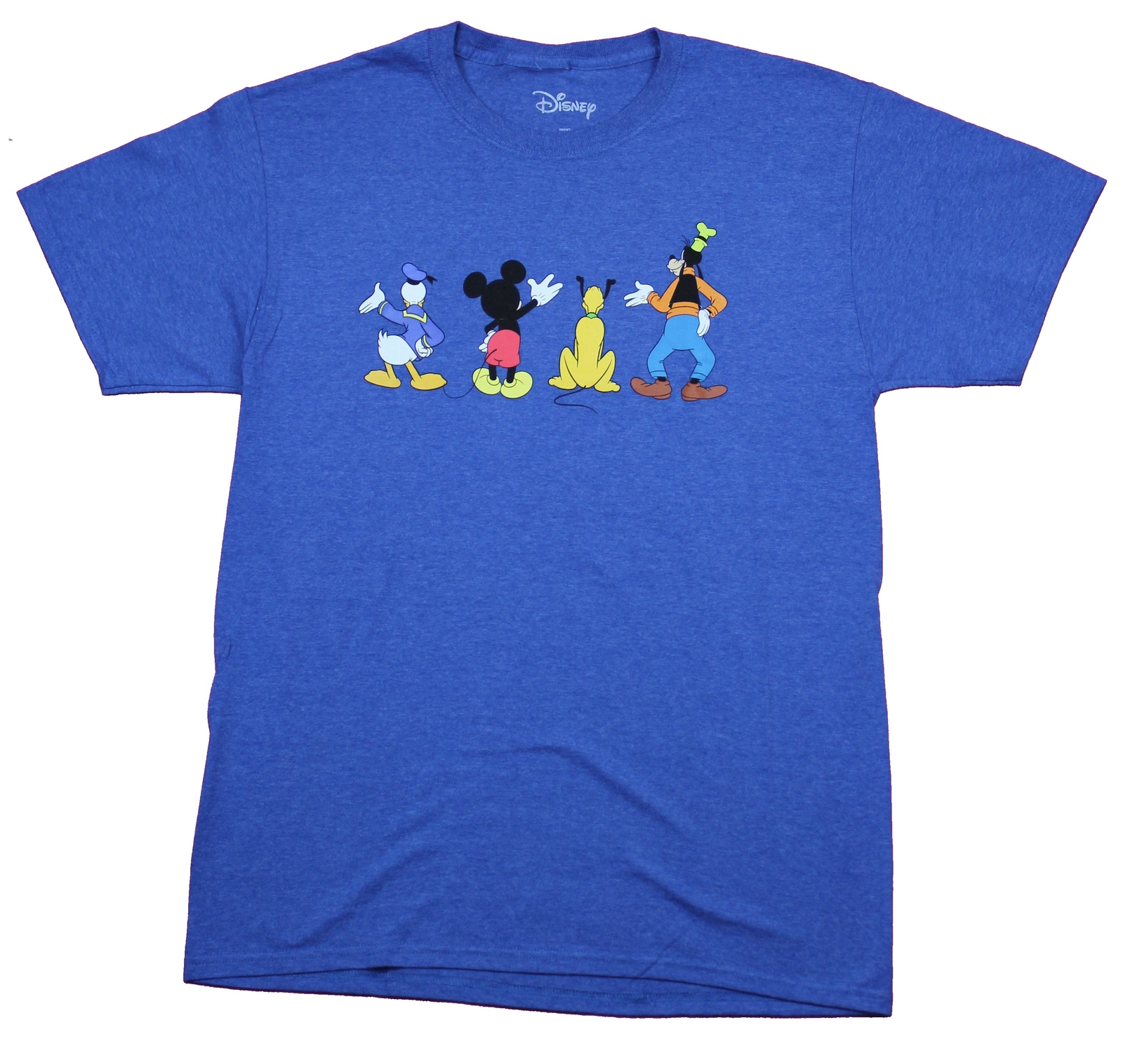 Mickey Mouse Adult New T-Shirt – Donald Duck Goofy & Mickey Waving Goodbye
