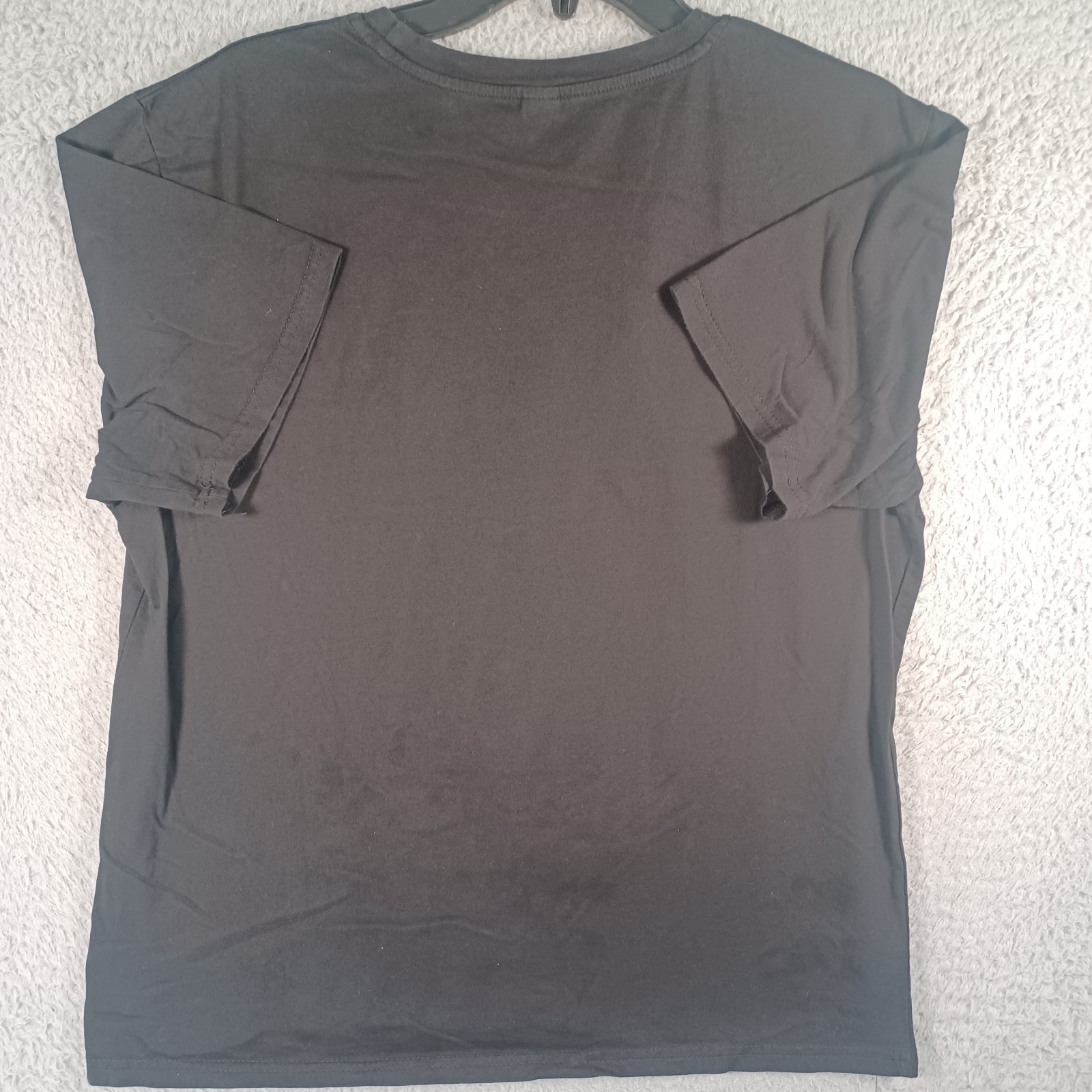 Romwe Mens Black T-Shirt Size Large Thunder And Lightning 1989 Every Night Stand