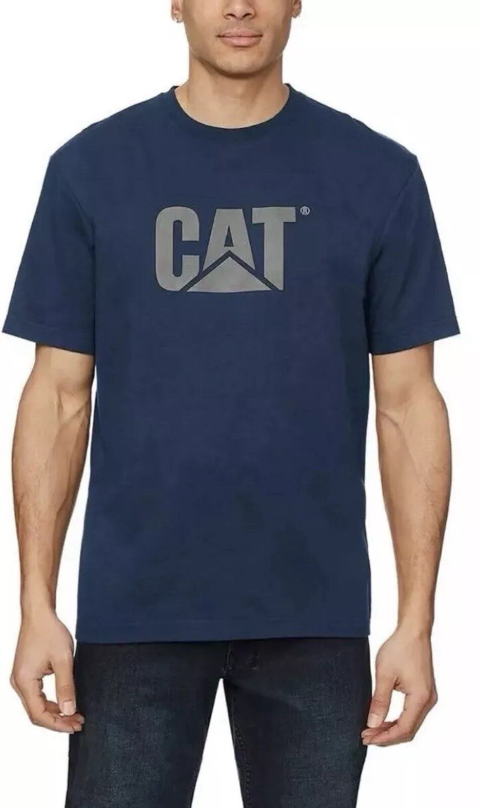 CAT Caterpillar Men’s Relaxed Fit T Shirt, Color Gray, Size Medium, Durable. ￼