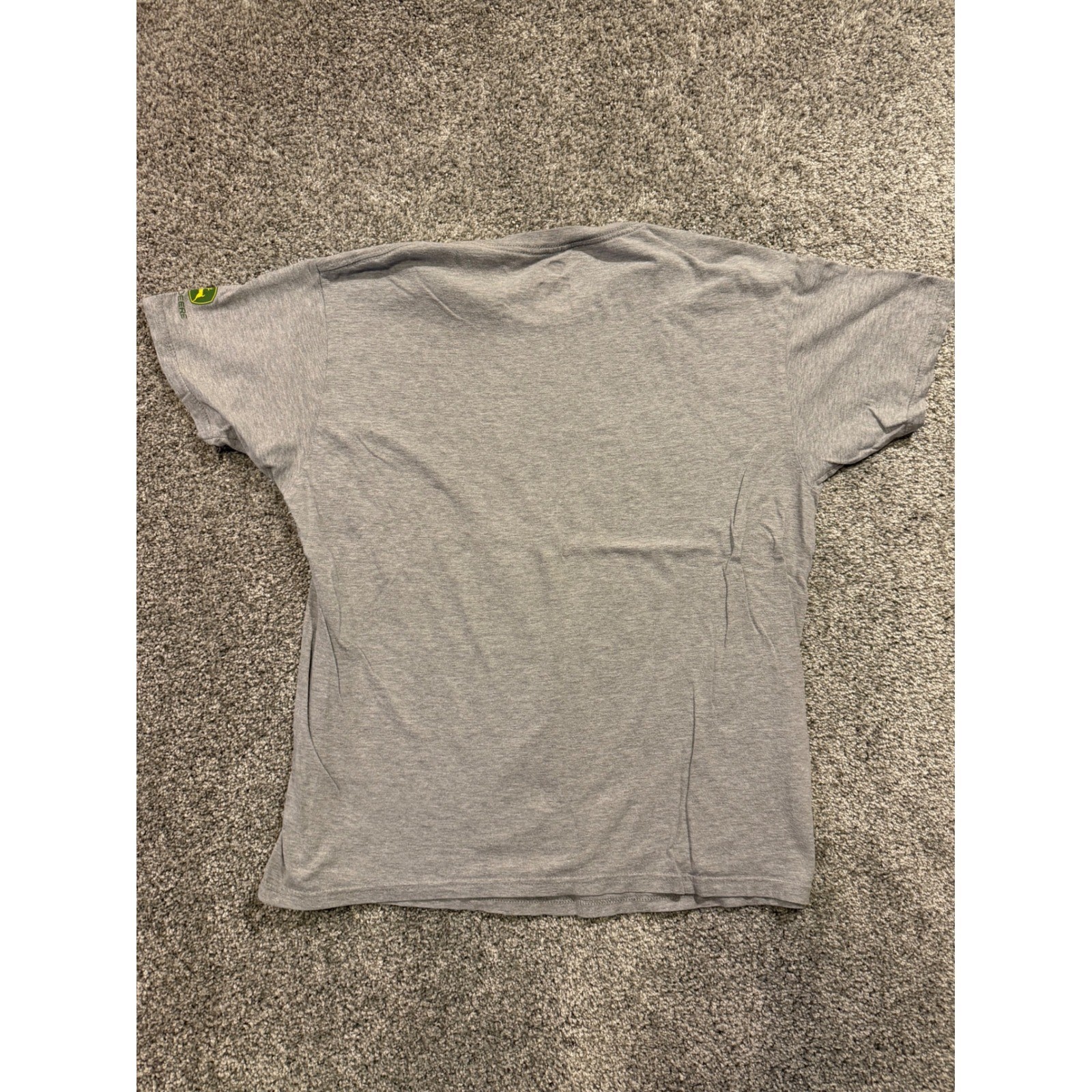 John Deere T-Shirt Mens L Gray Farm Texas Graphic Short Sleeve Crew Neck Cotton