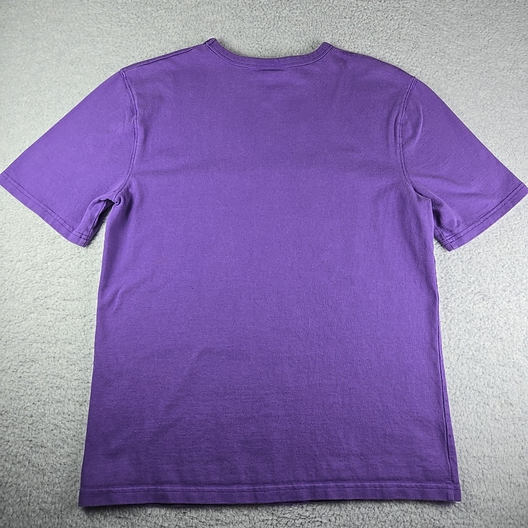 Champion Embroidered Logo T-Shirt Men’s Size Medium Purple Classic Sportswear