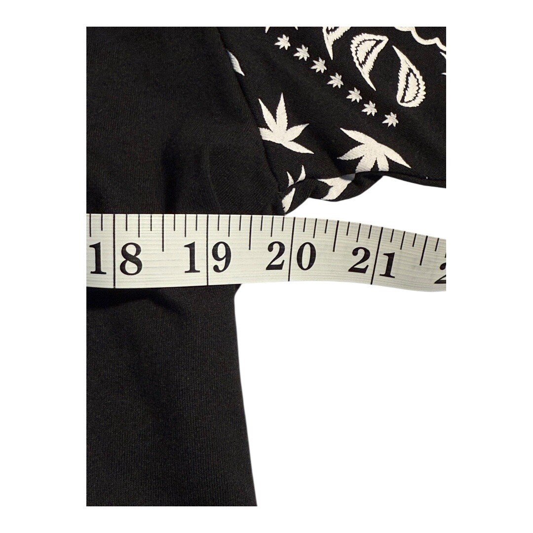 Crooks & Castles Death Row Records Graphic Print T-Shirt Black White Size Medium
