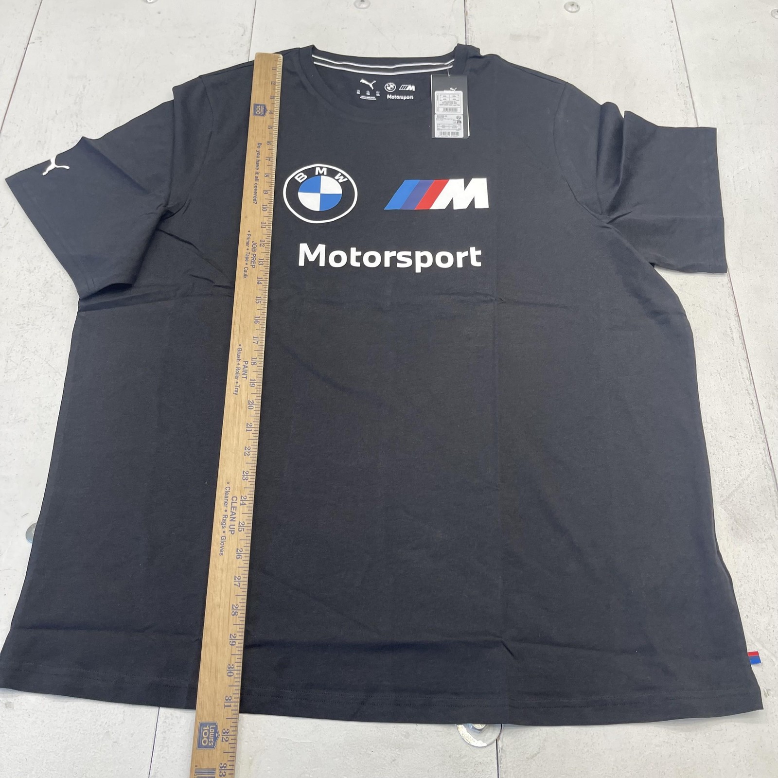 BMW Motorsport Shirt Mens 2XL Black Racing Puma M Logo Graphic T-Shirt
