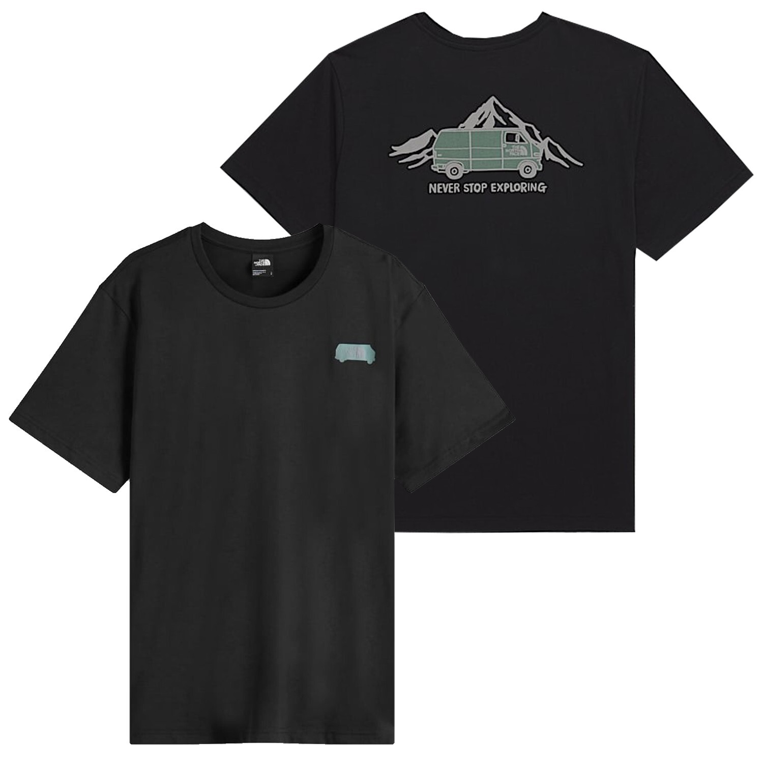 The North Face Mens – Outdoor Graphic S/S Tee T-shirt – TNF Black