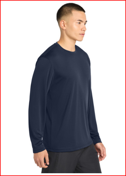 New Sport-Tek® Long Sleeve PosiCharge® Competitor™ Tee Navy Blue XL