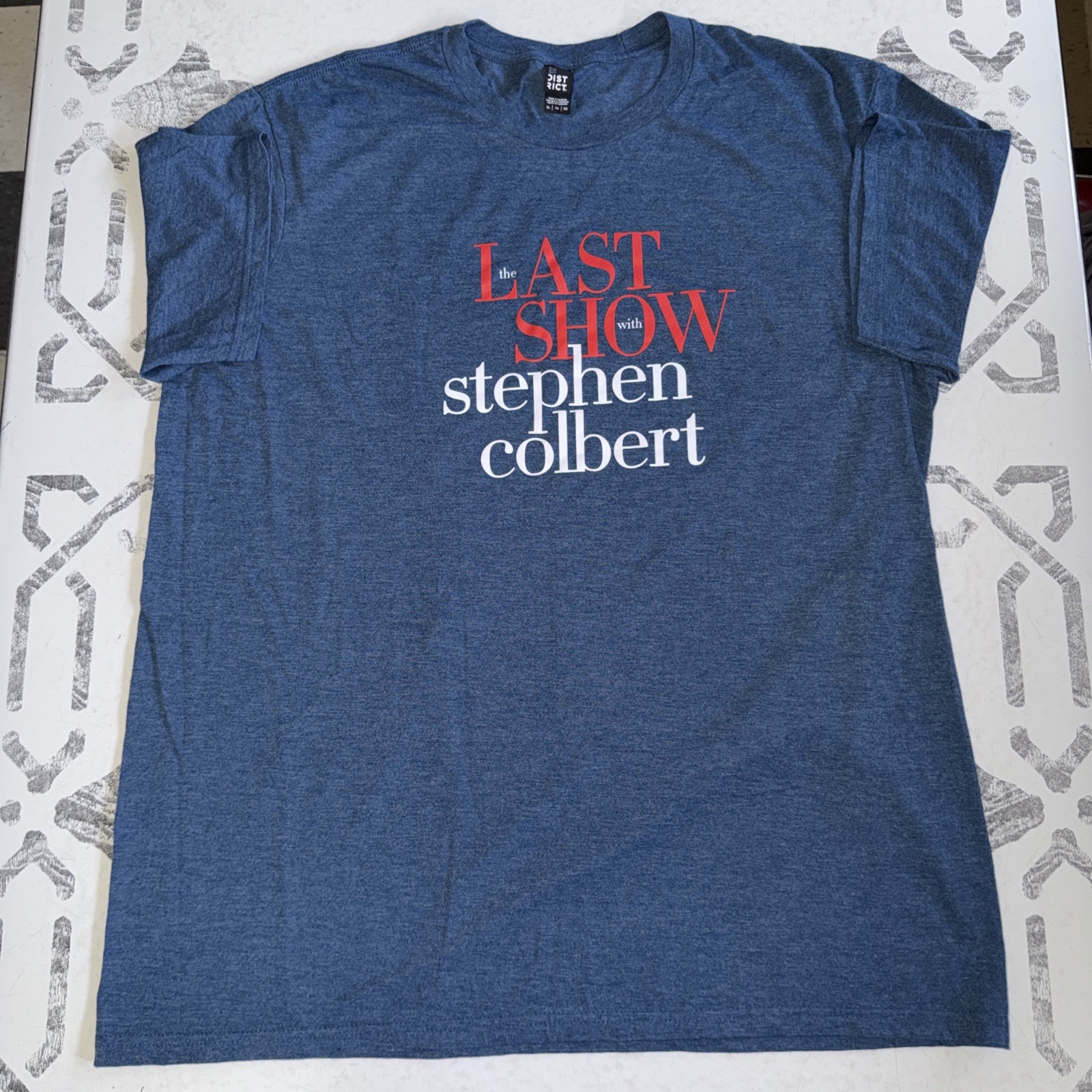 THE LAST SHOW WITH STEPHEN COLBERT Shirt XL Blue