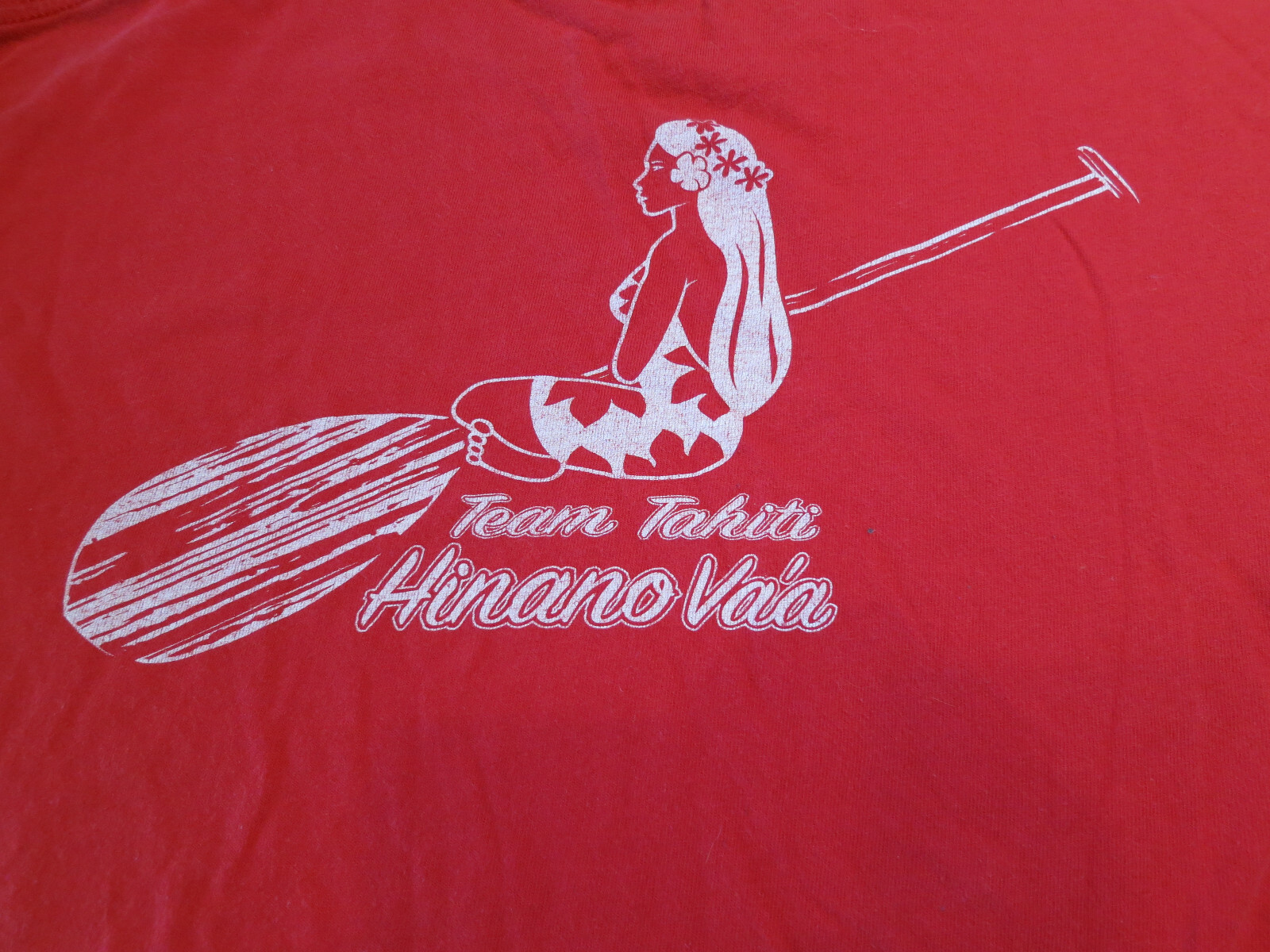 Rare Hinano Tahiti Island Girl Team Tahiti Shirt L