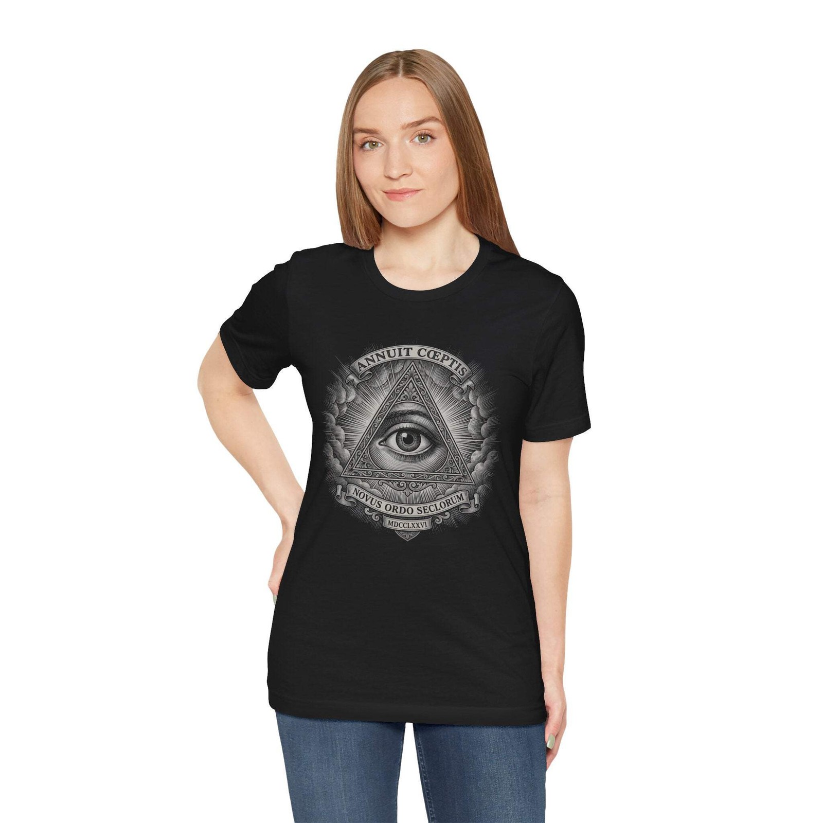 Eye of Providence T-Shirt | Illuminati All-Seeing Eye Masonic Symbol Tee