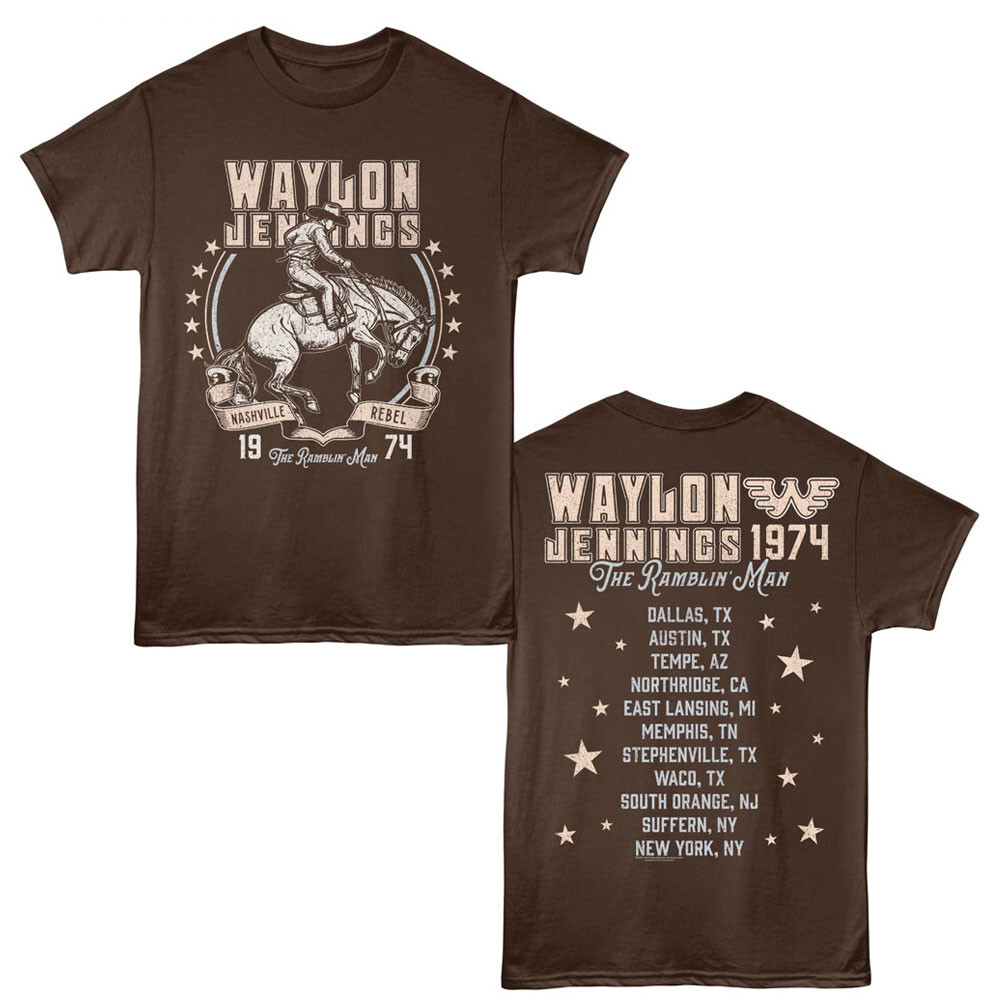 Pre-Sell Waylon Jennings Country Music Licensed T-shirt