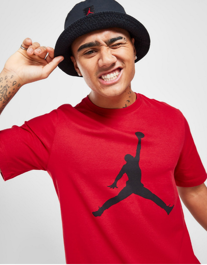 Nike Air Jordan Jumpman Logo Tee Mens T-Shirt Red Multi Size Casual Top