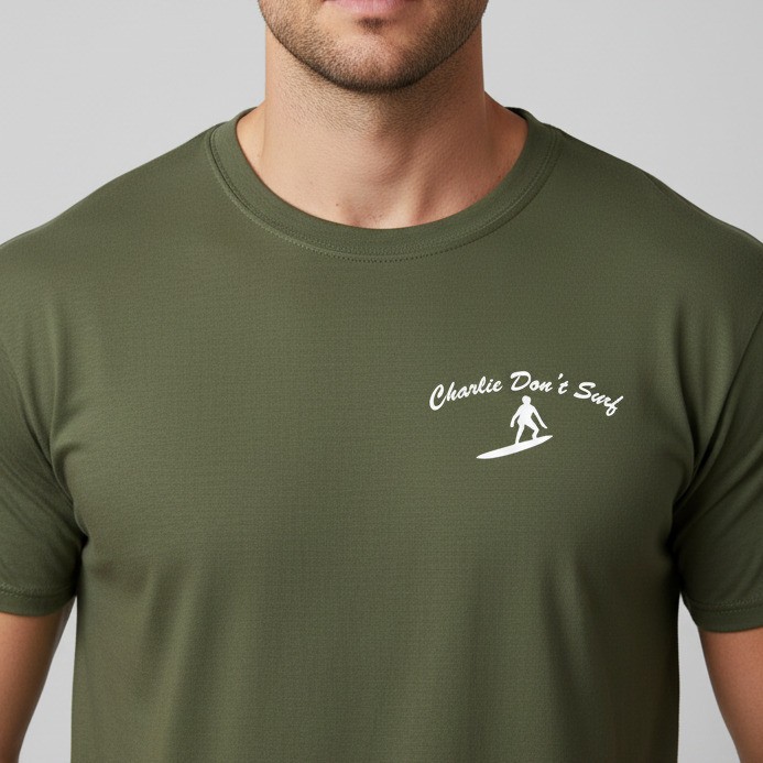 Charlie Don’t Surf Pocket Logo T-Shirt – Apocalypse Now, Various Colours