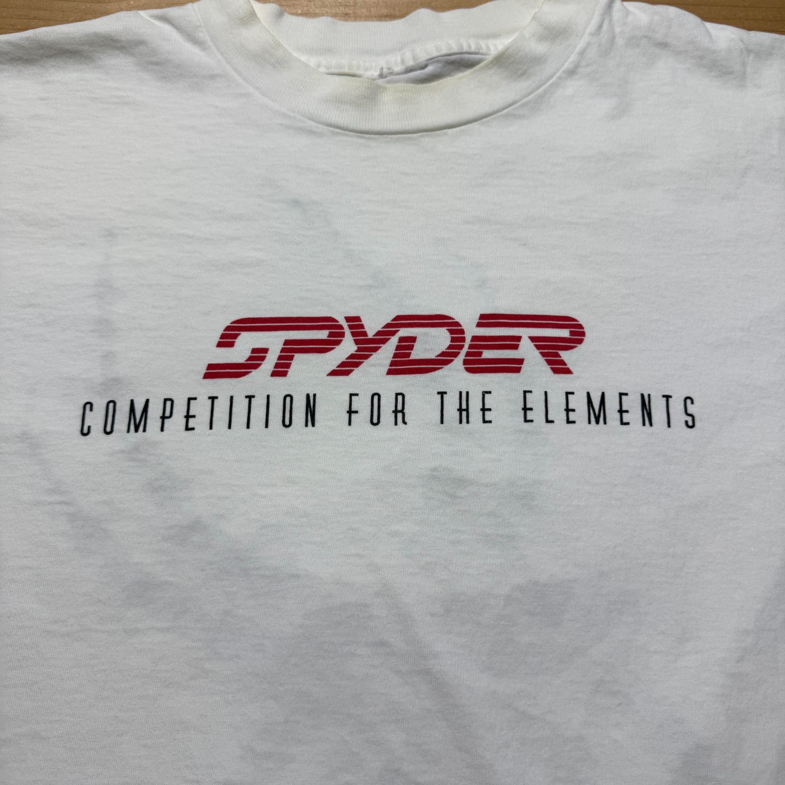 Vintage 90s Spyder Competition for the Elements Black Widow Graphic Shirt Large