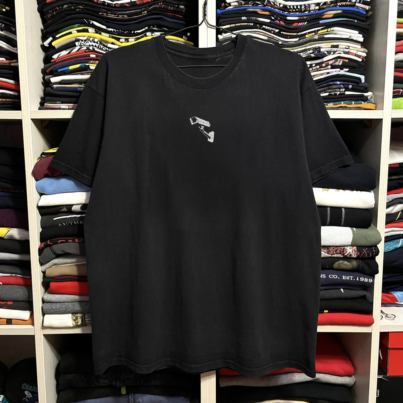 Y2k Rockstar Games Manhunt Washed T-Shirt Black L