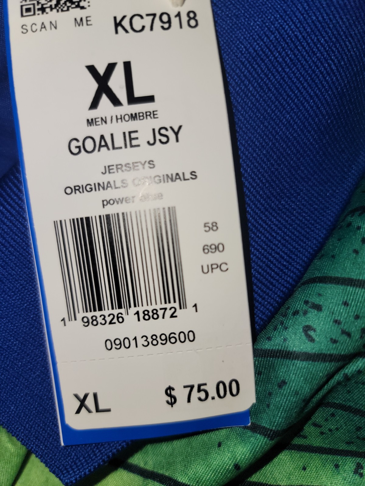 NEW MENS ADIDAS ORIGINALS TREFOIL VINTAGE LOOSE GOALIE SHIRT ~SIZE XL #KC7918