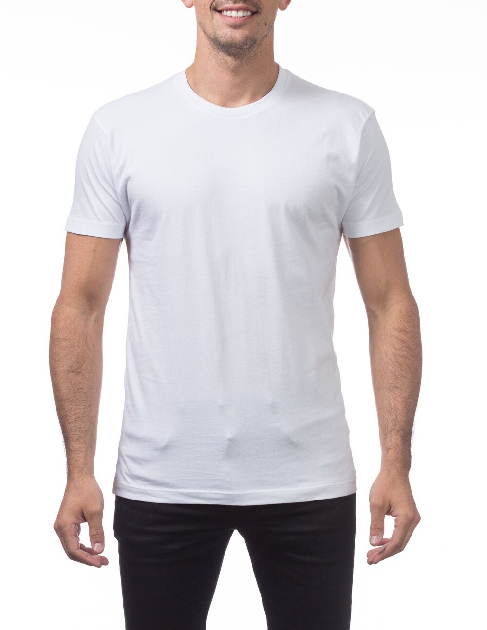 PRO CLUB MENS LIGHTWEIGHT T SHIRTS 4 X-Large BLK WHITE