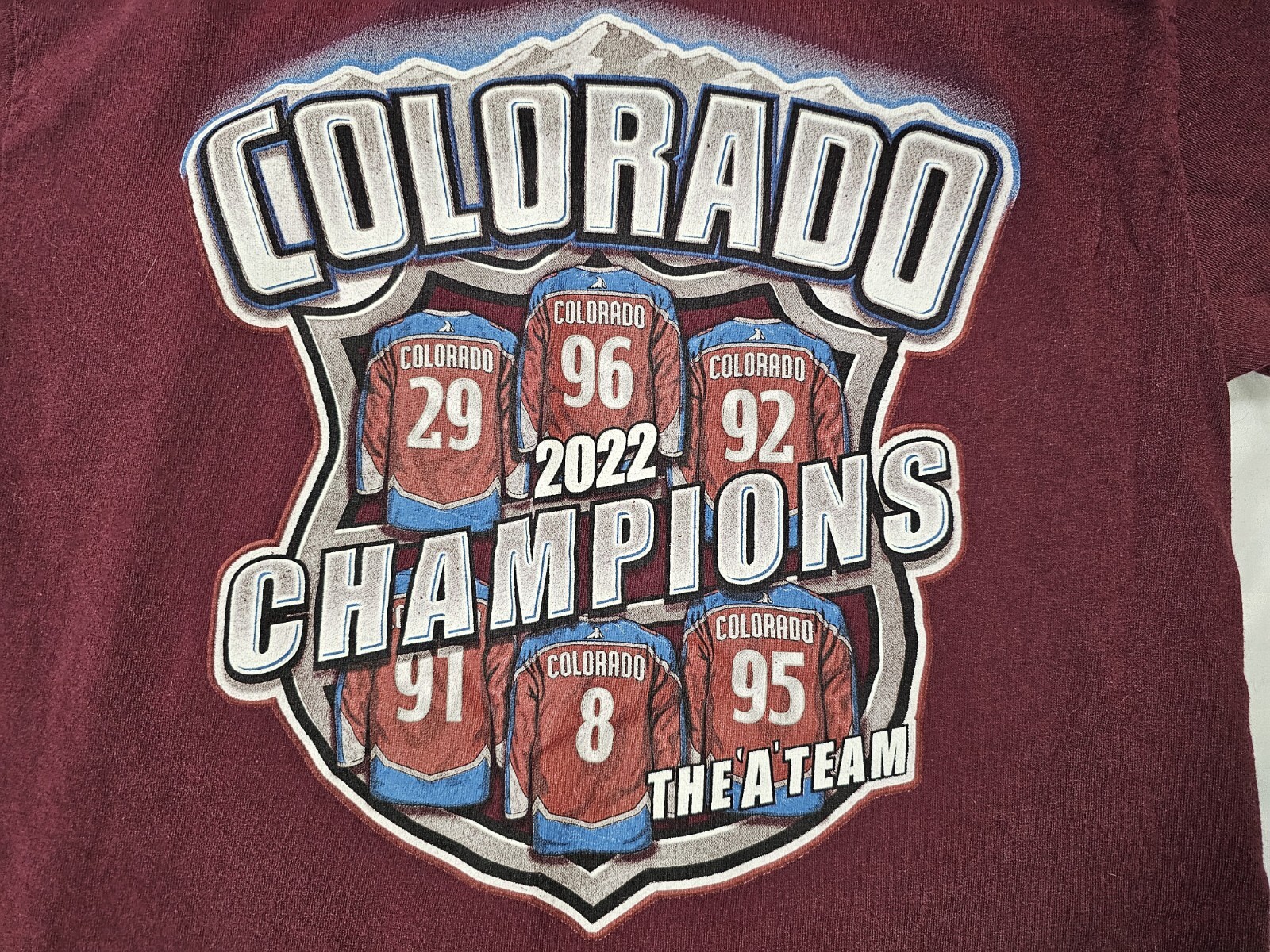 Men’s Colorado Avalanche Shirt M Stanley Cup Champions Retro Sports Hockey Tee