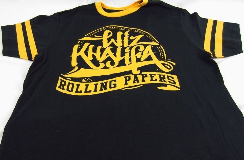 Mens Wiz Khalifa Old School Rap Atlantic Recording Rapper T-Shirt Sz M L XL