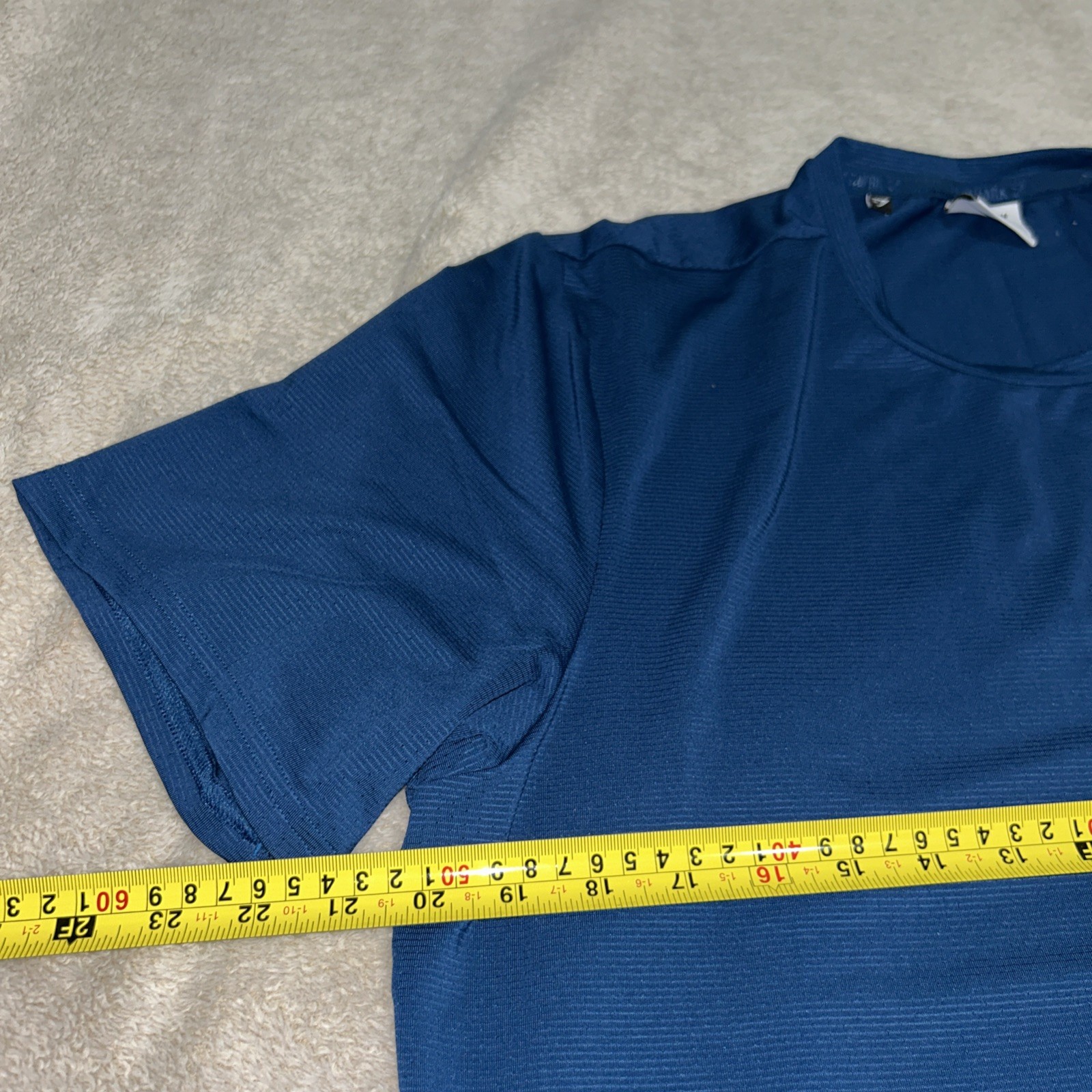 Gymshark Shirt Vented Stretch Large Teal Athletic Gym Training Running Casual