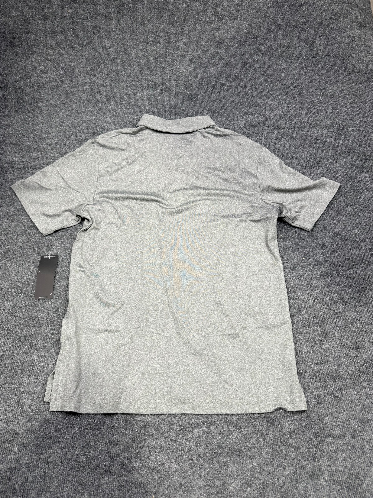 Adidas Pique Heather Golf Moisture Wicking Polo UPF 50 Grey Men’s Shirt