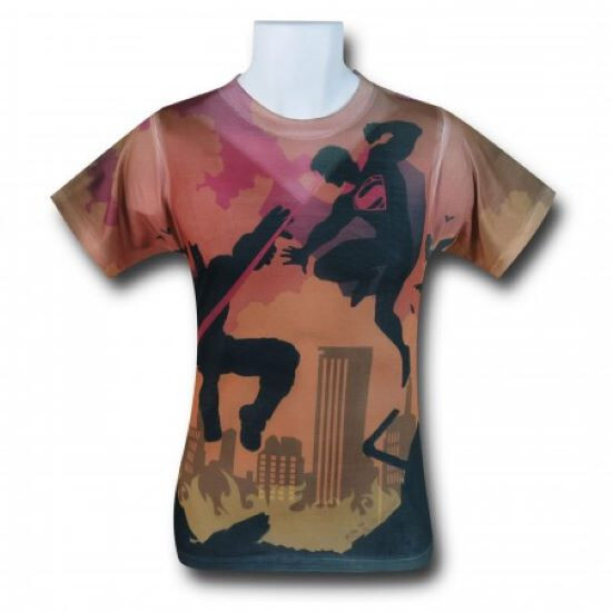 Superman Exploding Emblem T-Shirt Medium NEW IN PACKAGE!!