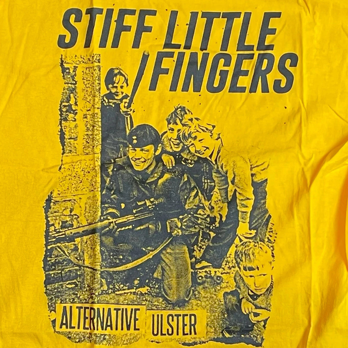 STIFF LITTLE FINGERS Yellow Band T-shirt S-5XL Gift For Fan QT1797
