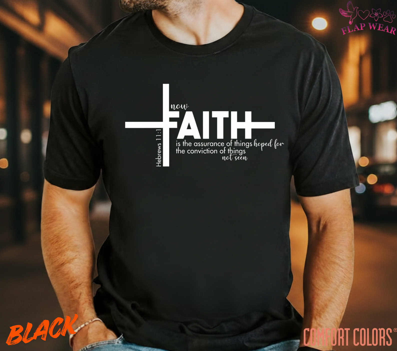 Unisex Hebrews 11:1 Christian T-Shirt, Men T shirt,Women T shirt Gift Religio