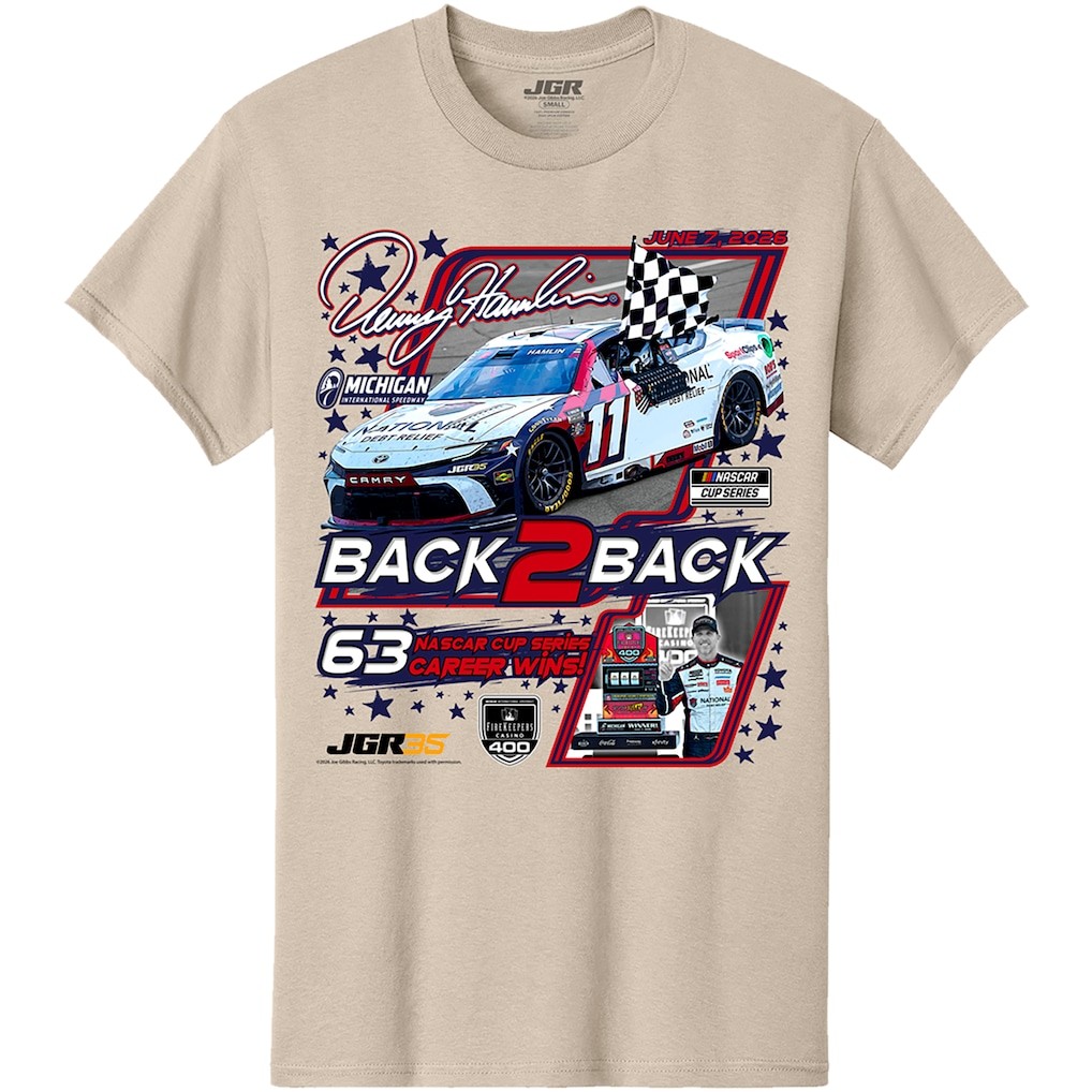 Denny Hamlin NASCAR Race Winner Shirt 2026 FireKeepers Casino 400 Tee