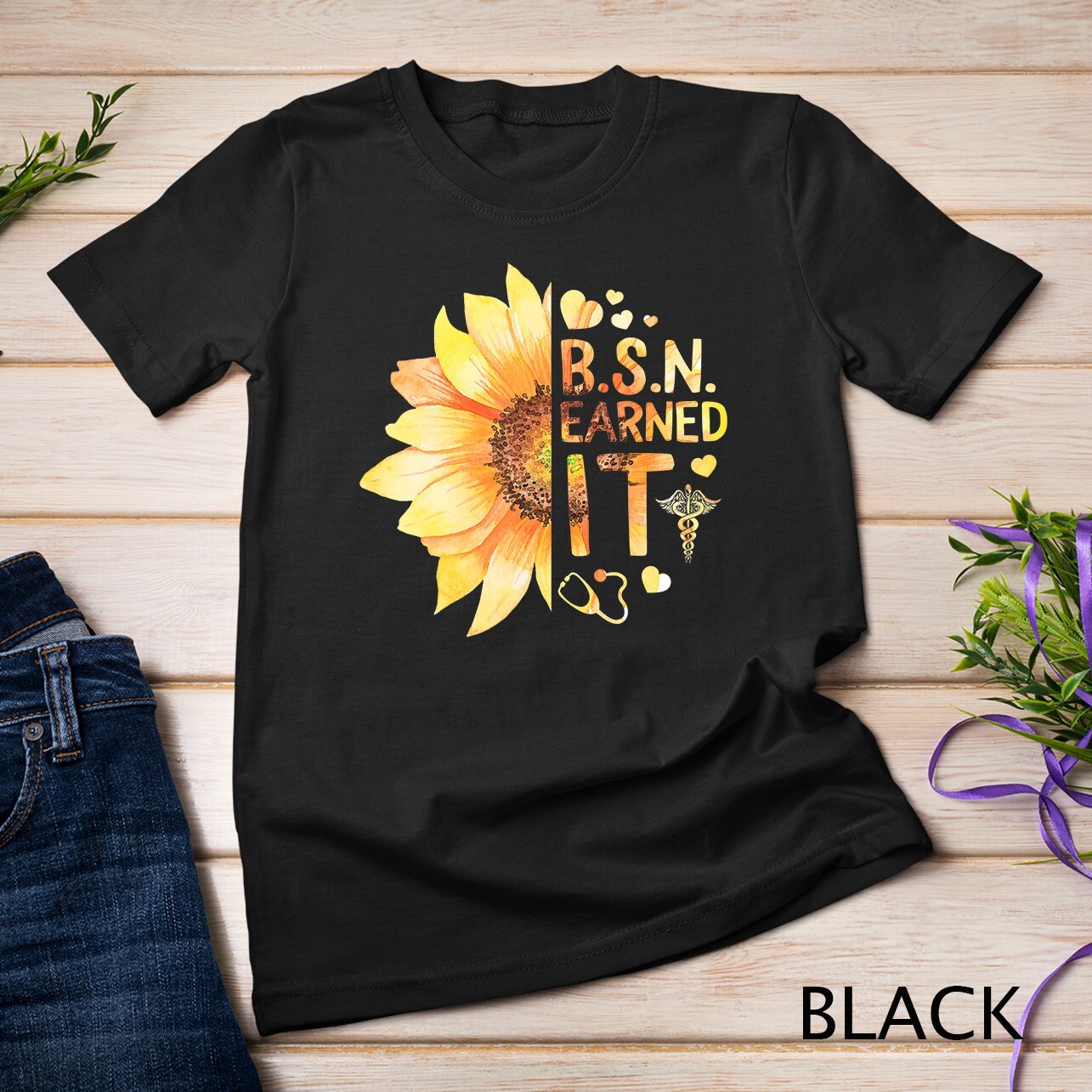 Male Nurse BSN Earned It Nursing School Graduation RN Men T-Shirt Unisex T-shirt