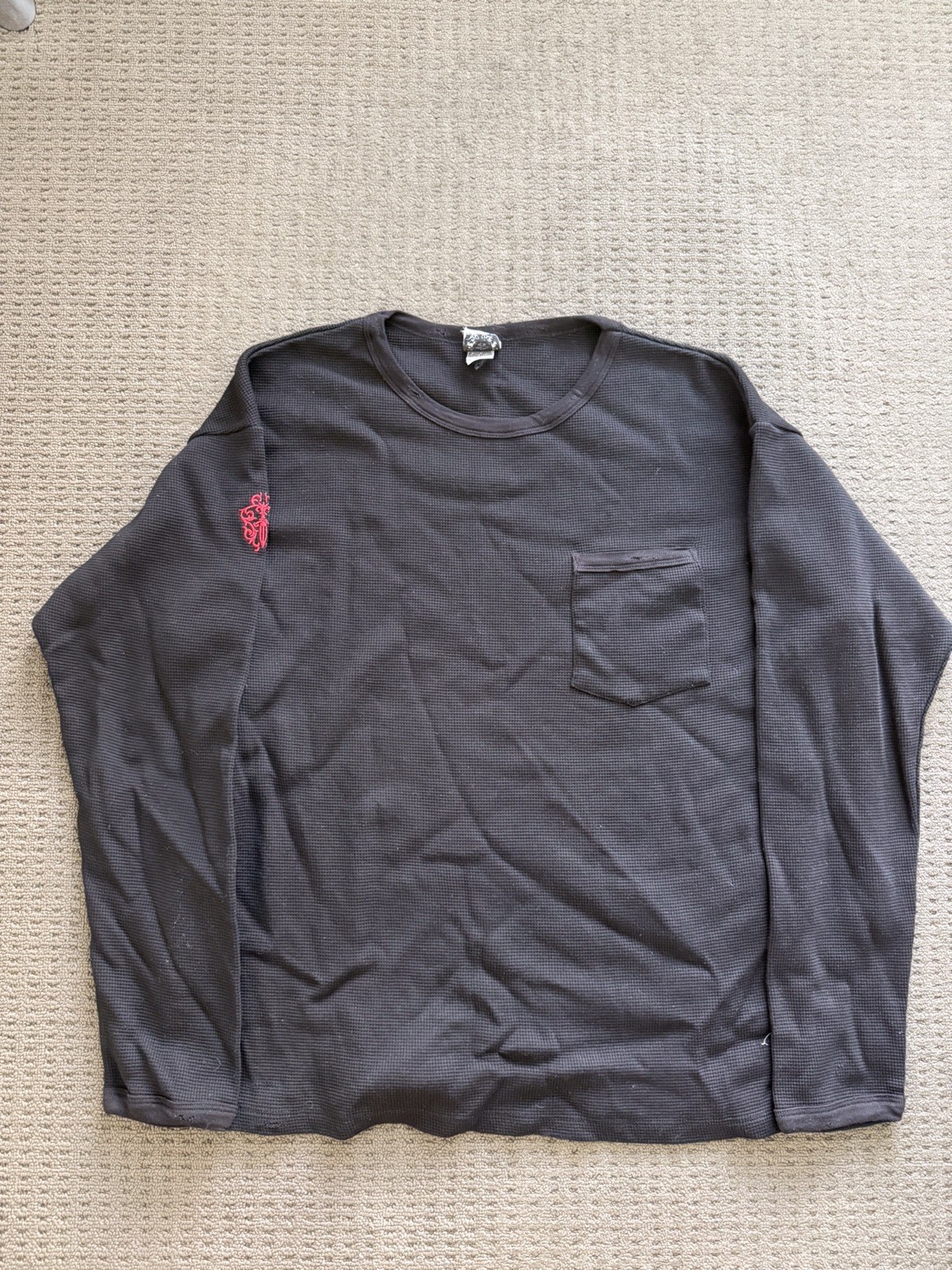 Chrome Hearts Vintage Thermal Long Sleeve Waffle Shirt