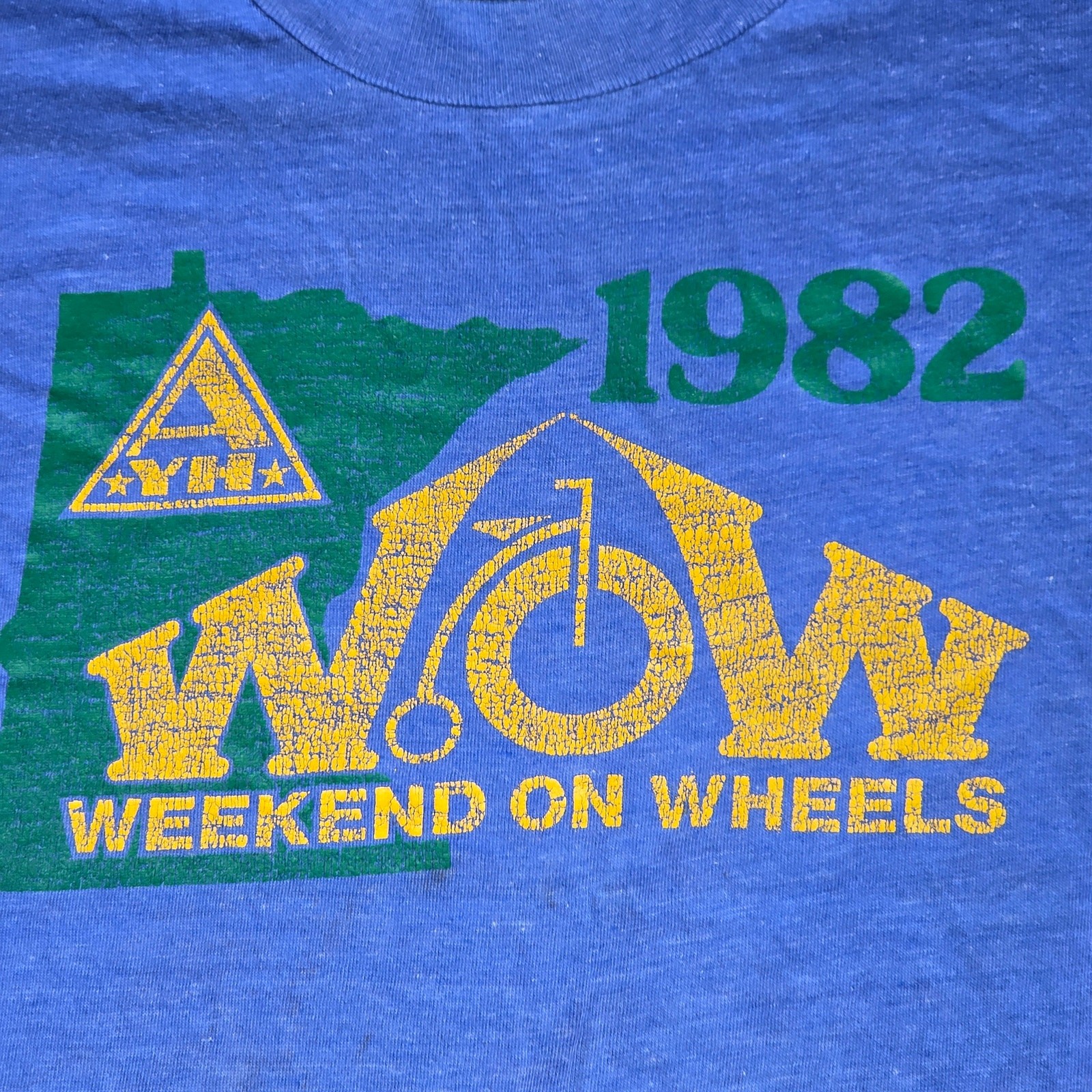 Vintage 1982 Weekend on Wheels WOW Screen Stars Single Stitch T-Shirt