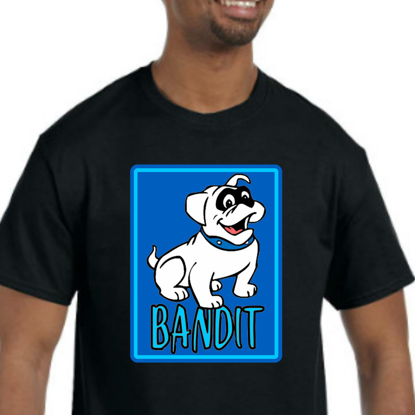 Bandit T-Shirt NEW *Pick your color & size* 80’s 70’s cartoon Jonny Quest Johnny