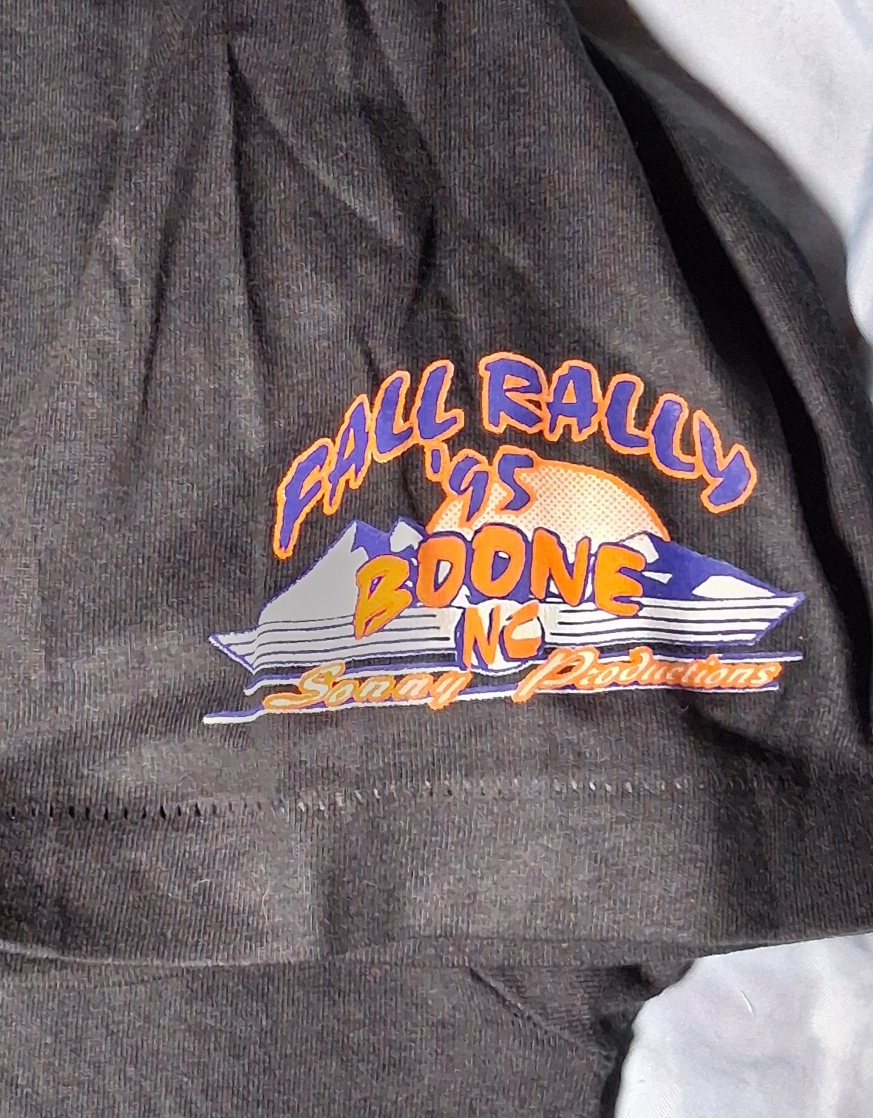 VTG 1995 Boone NC Bike Rally Shirt 2XL Highwaymen Trucker Single Stitch
