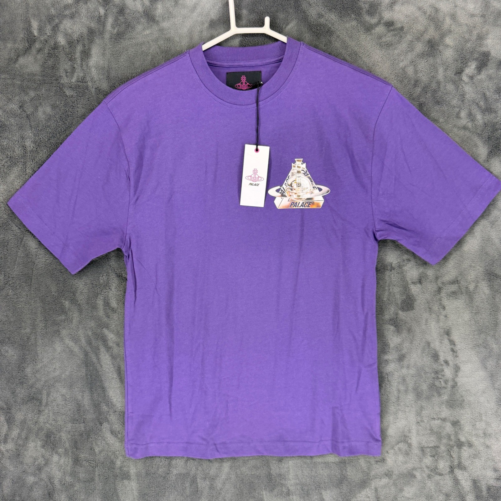 Palace Vivienne Westwood Orb T-Shirt Purple AW24 Graphic Tee Mens XS NEW