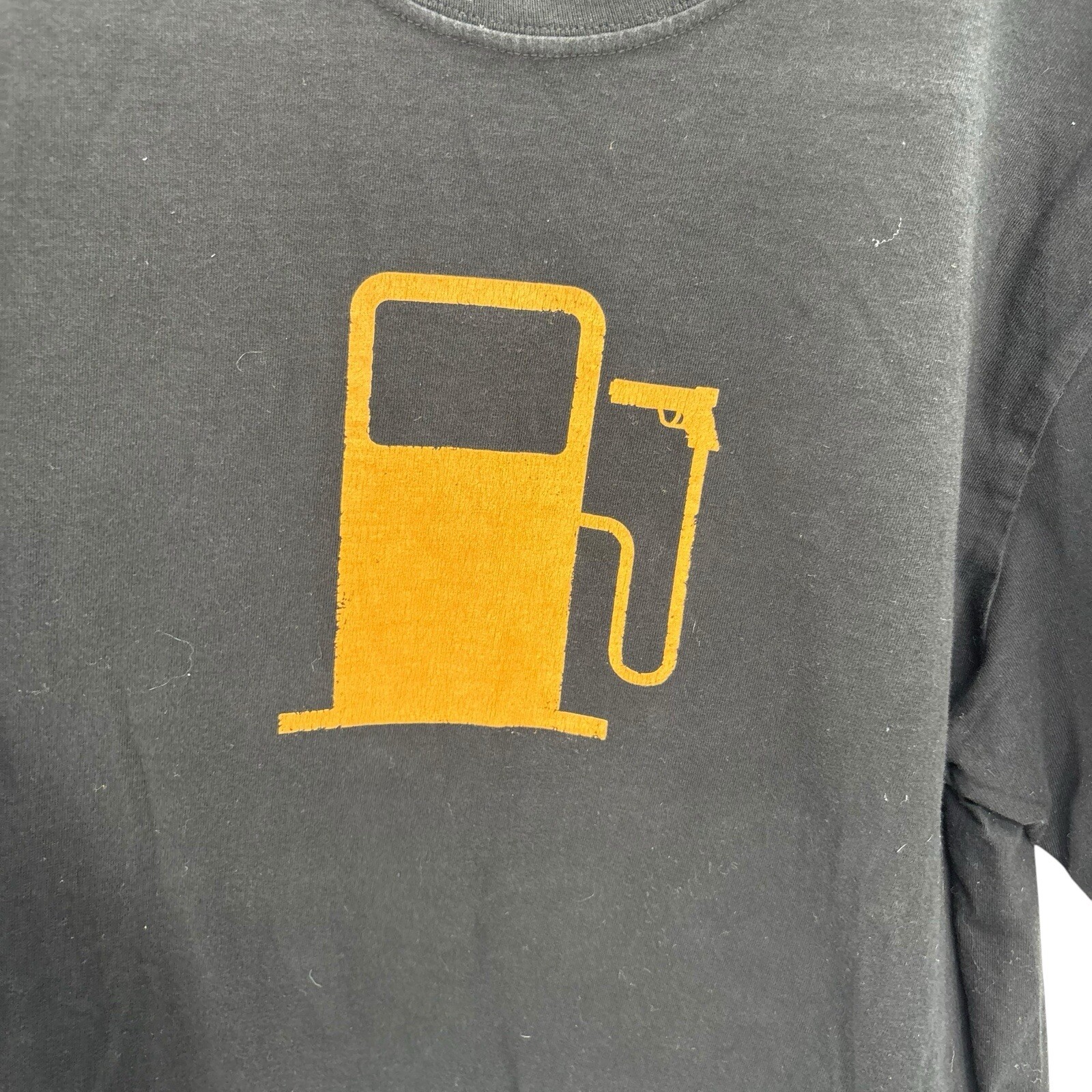 EUC Patagonia Kill Gas Pump Logo Tshirt Cotton Climate Change Promo RARE SZ M