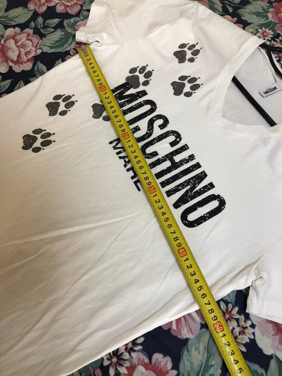 Moschino Couture Big Logo Y2K T Shirt Men White Size XL Designer Tee