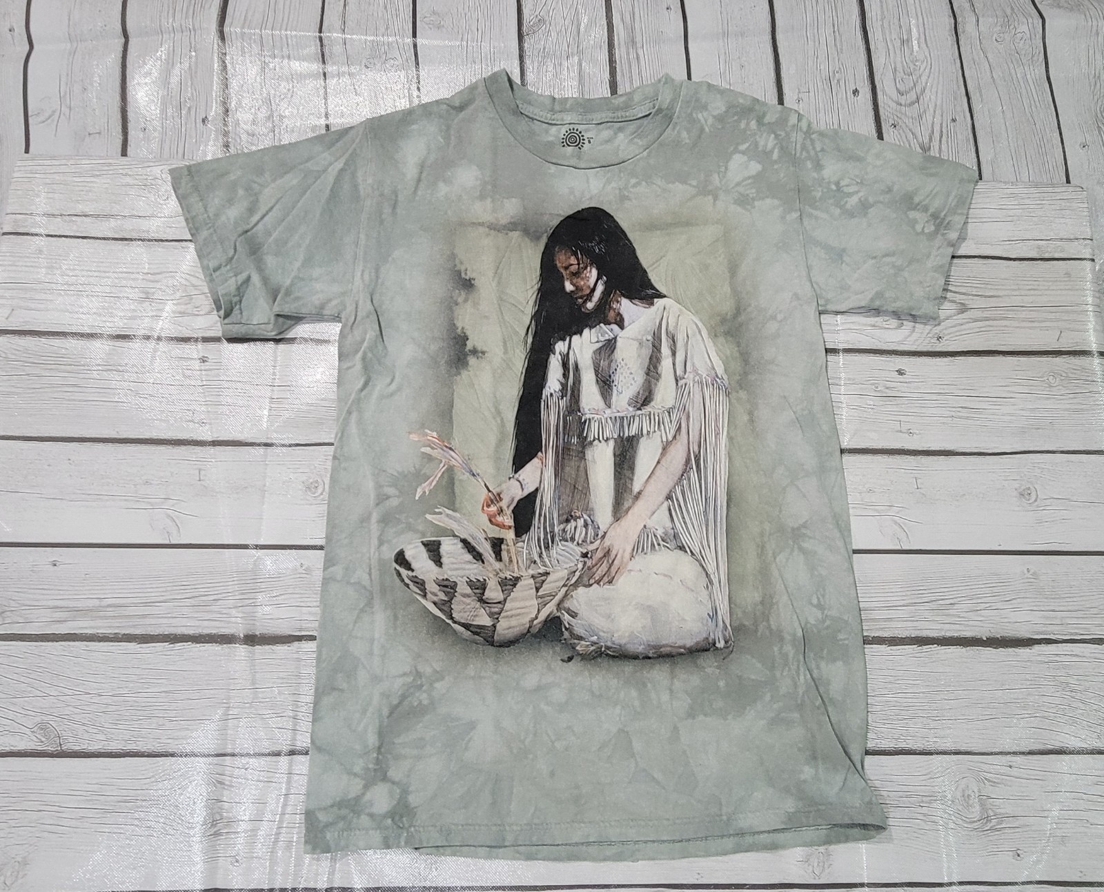 Native American Indian Woman Tribal Gray Mountain Size Small (340)