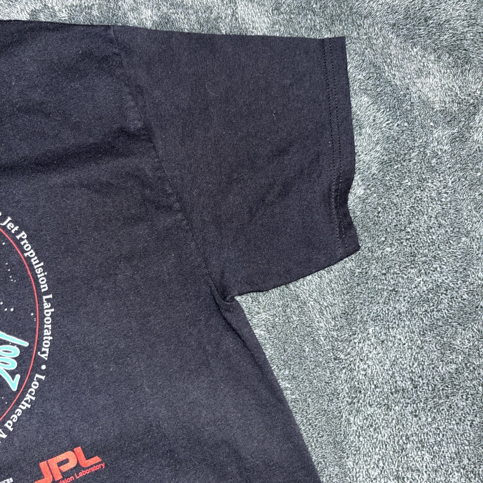 Phoenix Mars Lander 2007 NASA X Jpl Black Crew Neck T Shirt Hanes Beefy Large