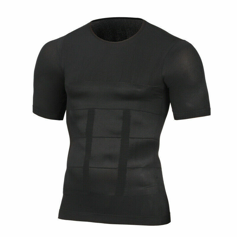 Men’s Toning Vest Compression Shirt Tank Gynecomastia Belly Control Body Shaper