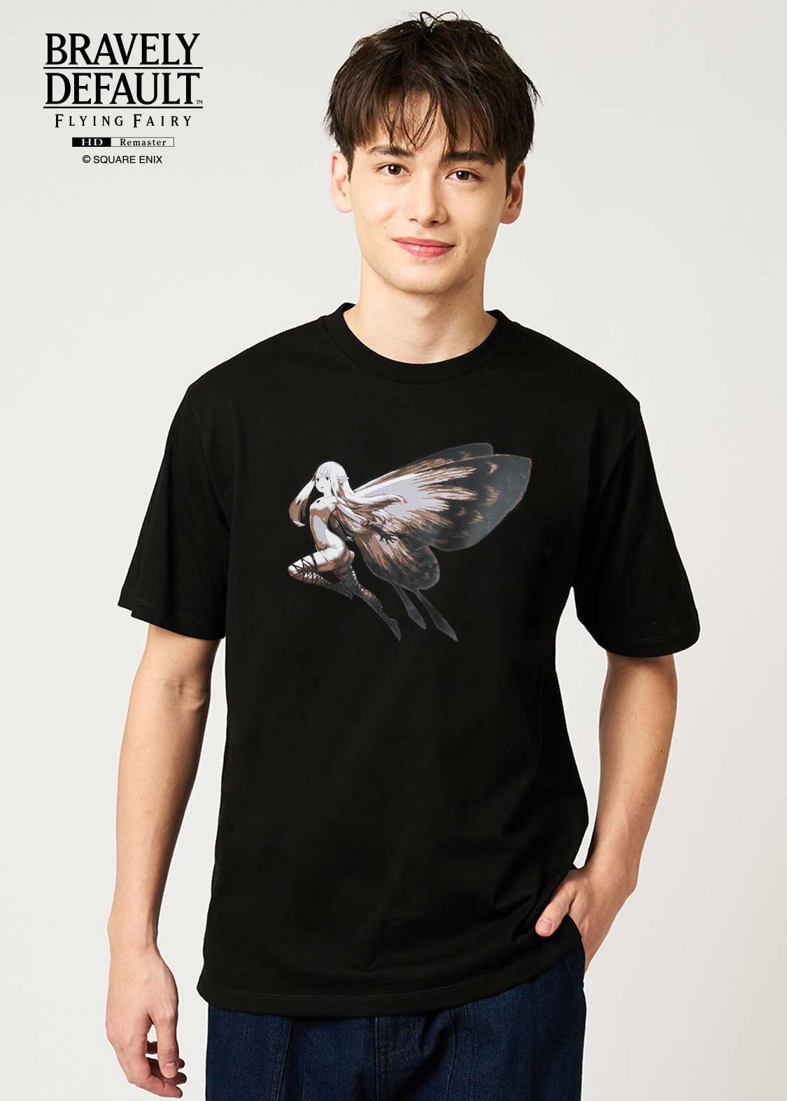 [Graniph] Bravely Default / Octopath Traveler Airy T-shirt, Black, Sizes SS-XXL