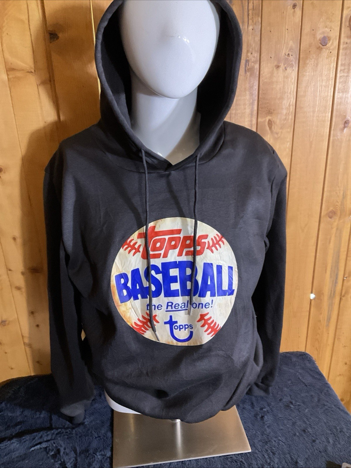 Topps Baseball Hoodie Black Size M
