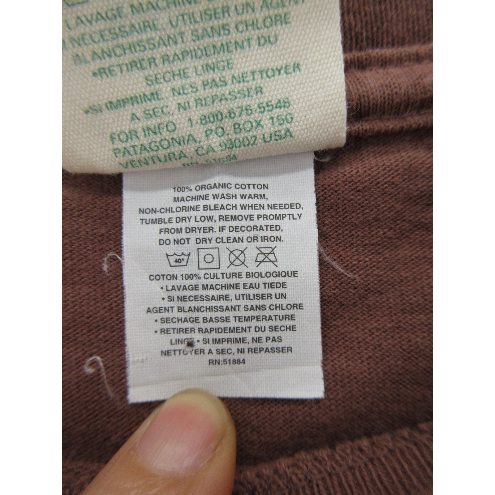 VINTAGE Patagonia Shirt Men XL Brown Beneficial T Graphic Organic Cotton Y2K