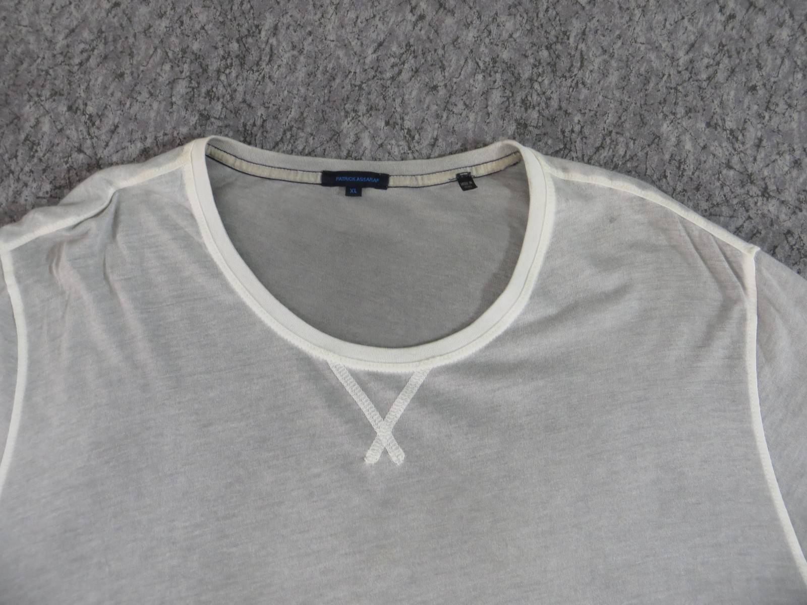 Patrick Assaraf T Shirt Mens Extra Large Long Sleeve Pima Cotton Gray