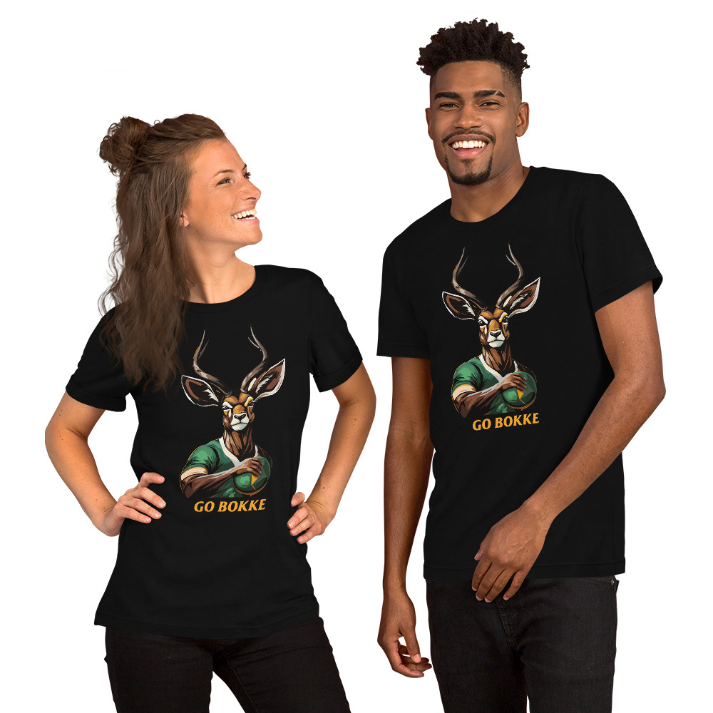 Springbok Supporter Soft and Lightweight Unisex T-shirt South African Rugby