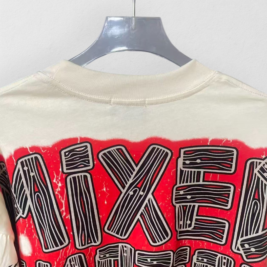 NEW 2026 Mixed Emotion “Art Club” Cream Graphic Long Sleeve Cotton S-XL