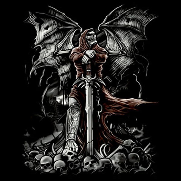 Gravestone Reaper Skull T Shirt You Choose Style, Size, Color Up to 4XL 10086